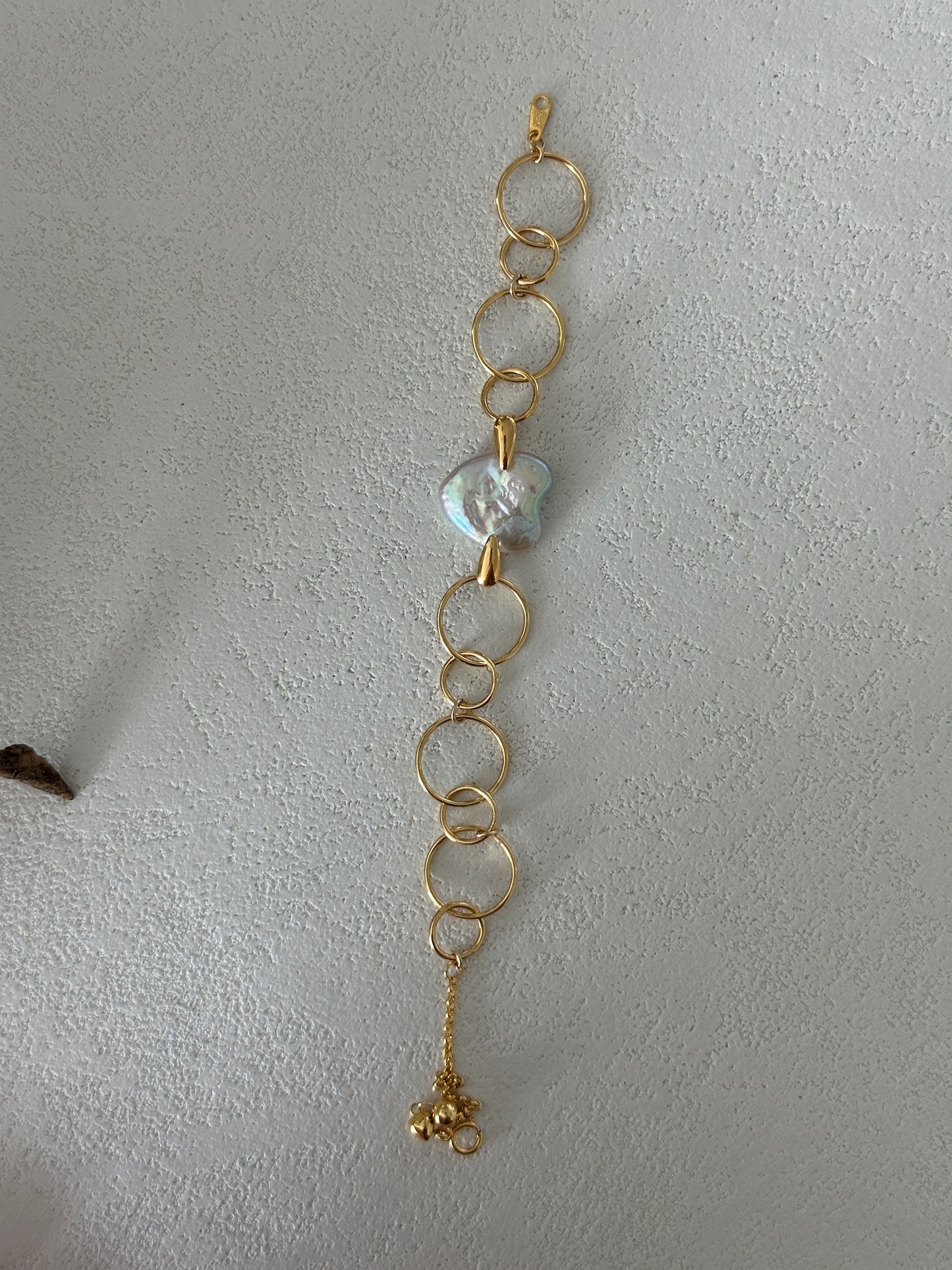 Pulsera Corazón bañado en Oro